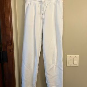 Cozy Fleece Perfect Aritzia White Sweatpants XS